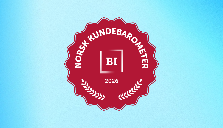 Rødt Norsk Kundebarometer-logo med teksten BI og 2026