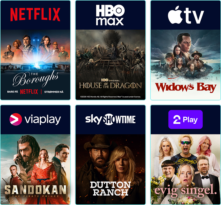 TV-kanaler og strømmetjenester hos Telenor