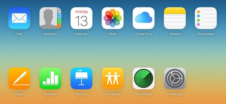 Det er mange forskjellige funksjoner i iCloud - du kan også bruke dem i nettleseren din.