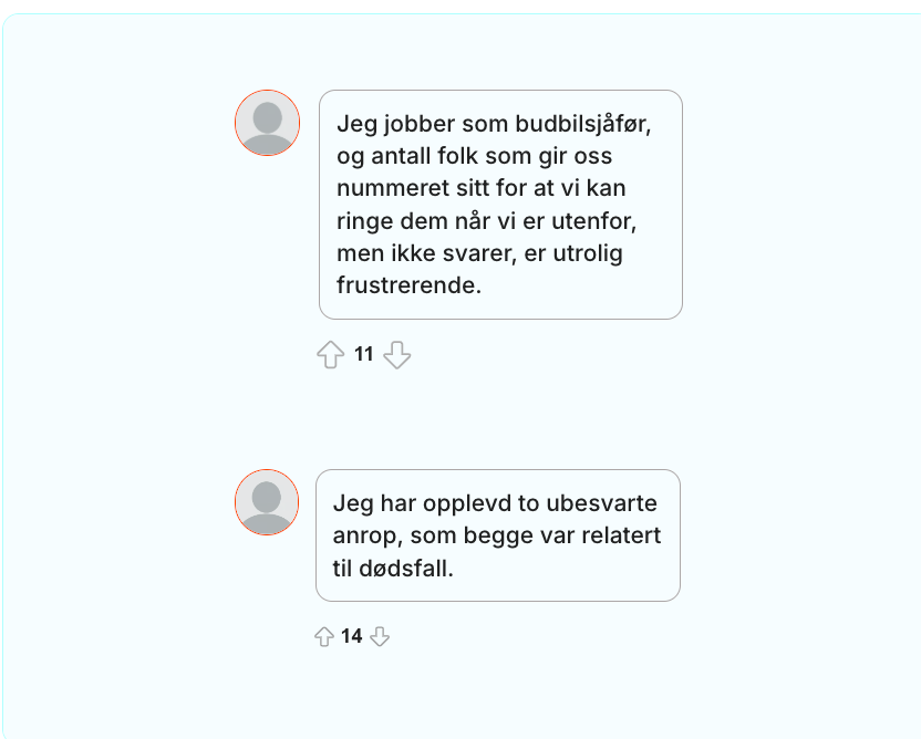 Kommentarer fra Reddit